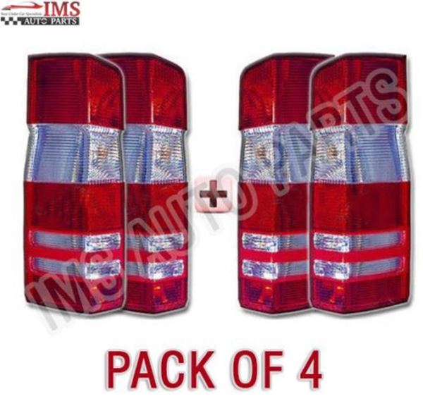 MERCEDES SPRINTER W906 TAIL LIGHTS LAMP LENS LEFT DRIVER PLUS RIGHT PASSENGER SET 2007 TO 2016