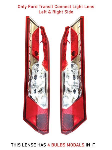 NEW Ford Transit Connect Tail Light Lamp Lens Only Right Passenger And Left Driver Side Pair 2014 To 2018