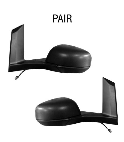 Ford Transit Connect Twin Mirror Electric Heated Long Arm Left Driver and Right Passenger Side Pair Set 2014 To 2019