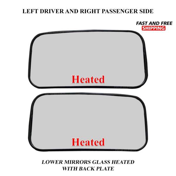 Mercedes Sprinter Lower Small Glass Mirror Heated Right Passenger and Left Driver Side Pair 2019 To 2020