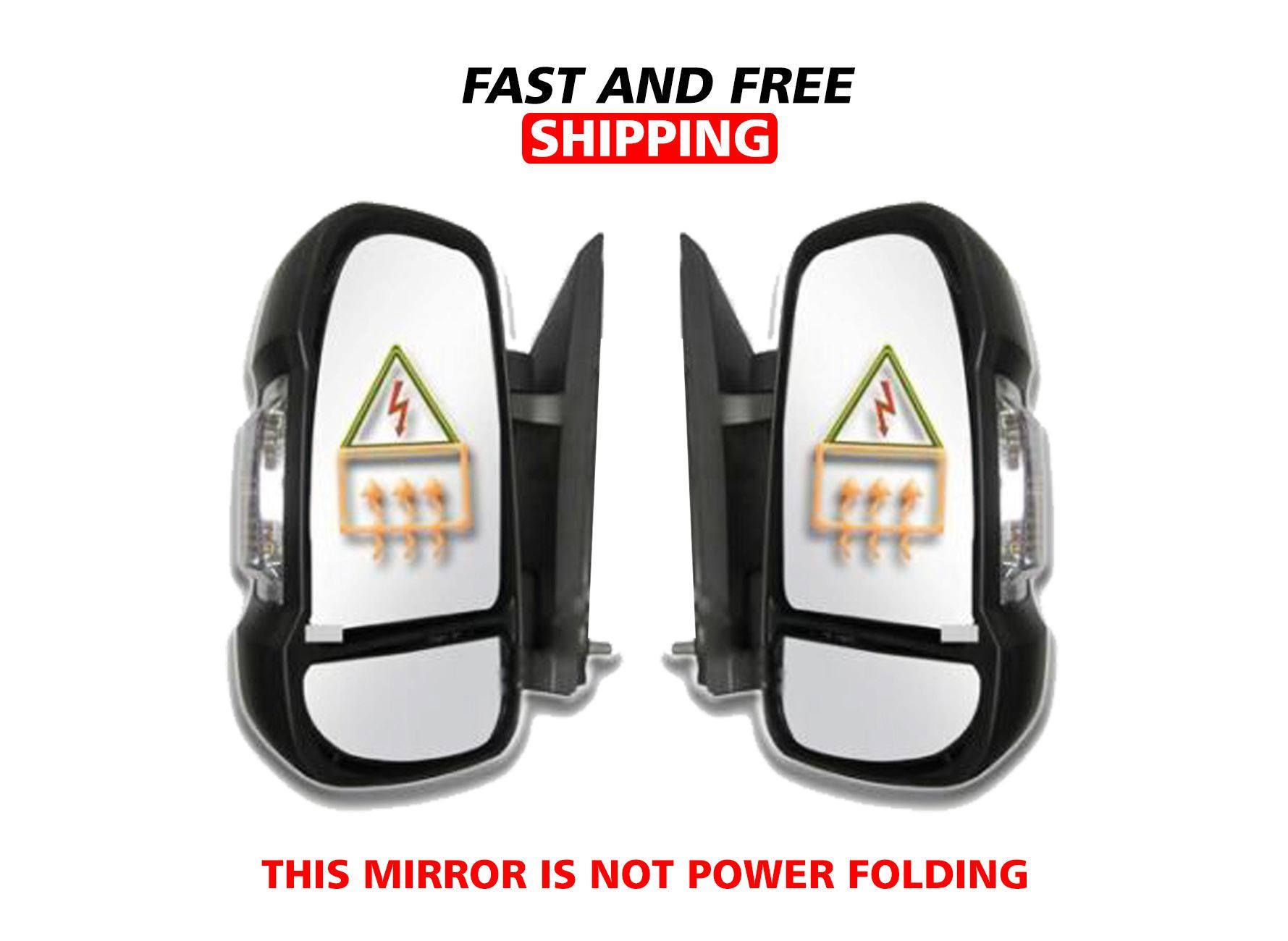 thumbnail image 2 of Driver Side Left Power Heated Mirror For Dodge Ram Promaster City 2015-2019 2 of 6