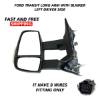 Picture of Ford Transit 250 350 Long Arm Mirror Electric Heated 8 Wires With Blinker Left Driver and Right Passenger Side 2014 To 2019