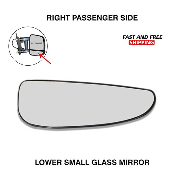 Dodge Ram Promaster Long Arm Lower Mirror Glass Heated Right Passenger Side 2017 To 2021 