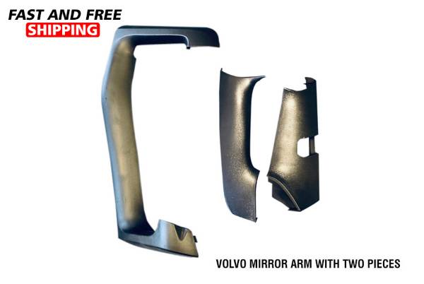 Volvo Vnl Vn Truck Mirror Arm Cover Assembly with Two Pieces Right Passenger Side 2014 to 2018