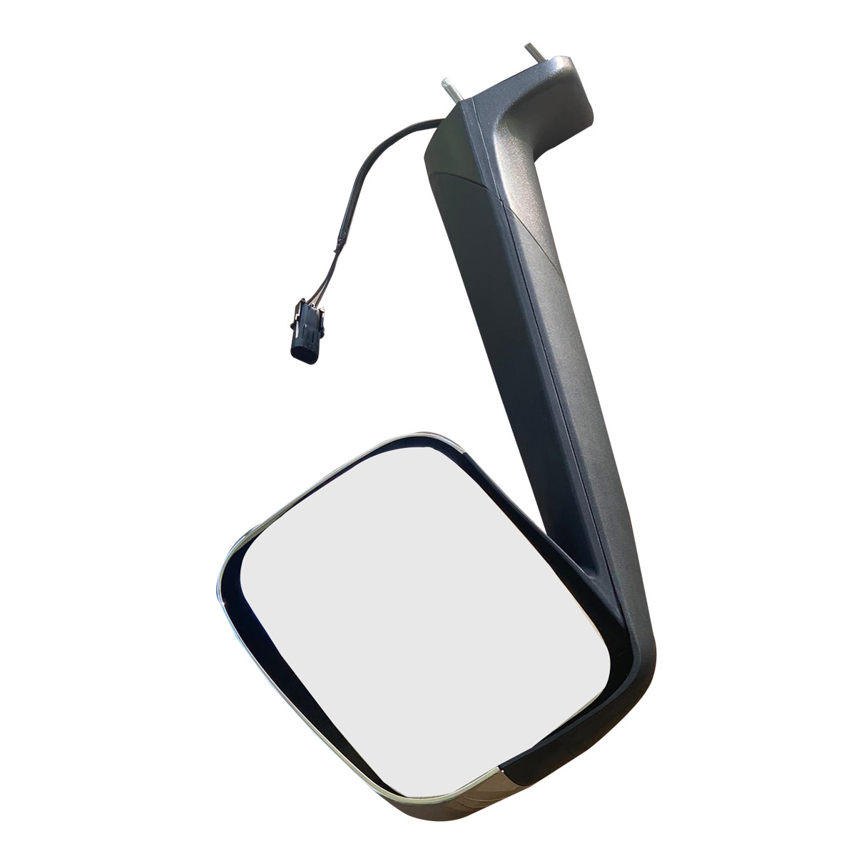 LEAVAN Pair Of Chrome Heated Hood Mirrors For Freightliner Cascadia 2018+ - Left & Right Side - Black & Chrome 6 thumbnail image