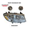 Mercedes Benz Sprinter Headlight Lamp Replacement Left Driver and Right Passenger Side 2019 To 2020