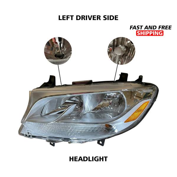 Mercedes Benz Sprinter Headlight Lamp Replacement Left Driver Side 2019 To 2020