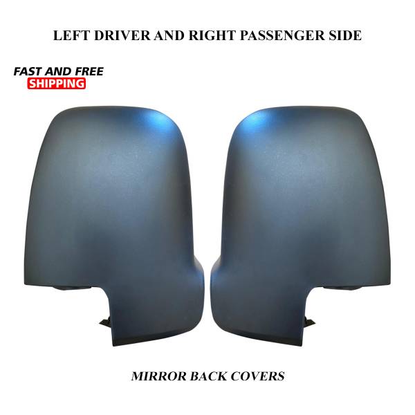 Mercedes Sprinter Mirror Casing Cover Black Right Passenger and Left Driver Side Pair 2019 To 2020