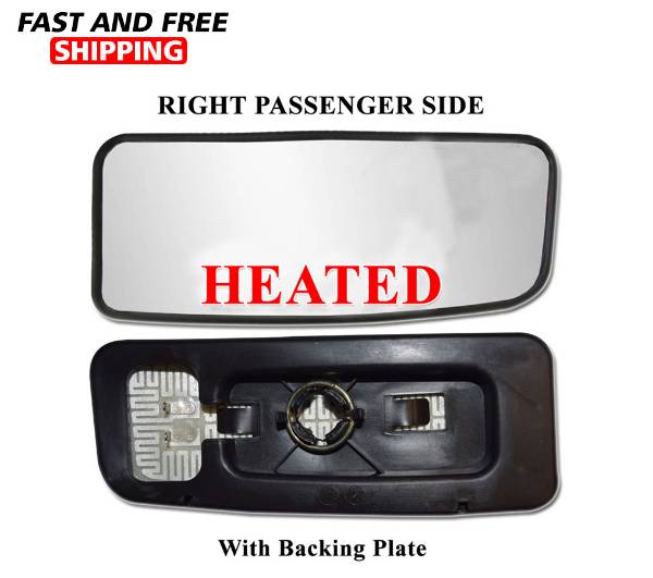 Mercedes Sprinter Mirror Small Glass Heated With Back Plate Right Passenger Side 2007 To 2016