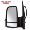 Mercedes Sprinter 250 350 Door Full Mirror Manual Short Arm Left Driver Side 2007 To 2017