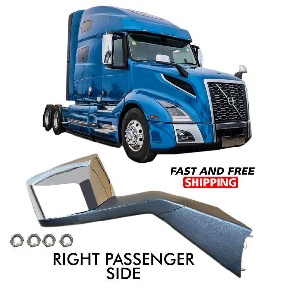 VOLVO VNL Hood Mirror Chrome With Screw Right Passenger Side 2019 To 2021 