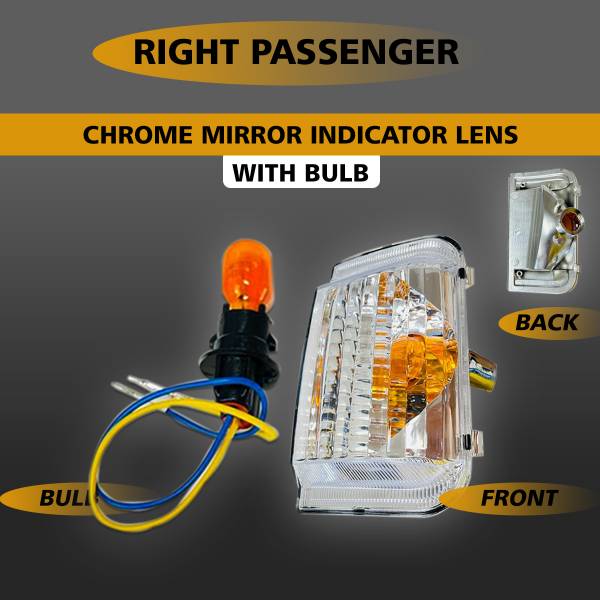 Ram Promaster Mirror Turn Signals Orange Indicator Lens Right Passenger With Bulb 2014 To 2015