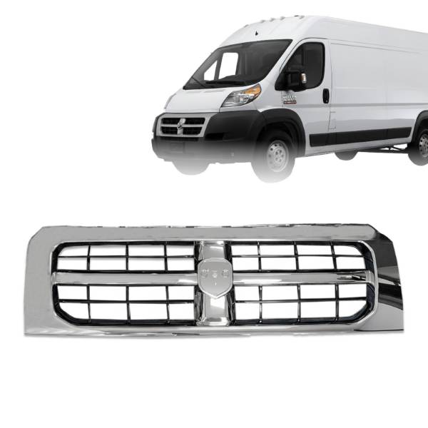 Ram Promaster 1500 2500 3500 Front Chrome Grille Radiator Assembly 2014 To 2018