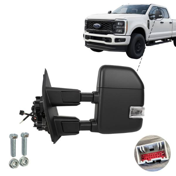 Ford F150 250 350 450 550 Towing Mirror Door Mirror Heated BLIS Left Driver Side 2015 To 2024